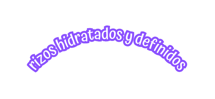 rizos hidratados y definidos